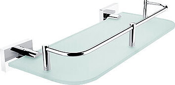 Nimco Polica do kúpeľne a sprchy 30 cm s ohrádkou – bez vŕtania Keira KE-22091AX-30-26