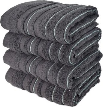 DOMMIO Stripes Súprava froté uterákov 50 × 90 cm 4 ks sivé