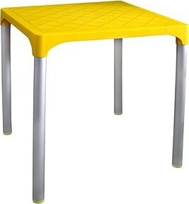 MEGA PLAST VIVA 72 × 72 × 72 cm, AL nohy, žltý