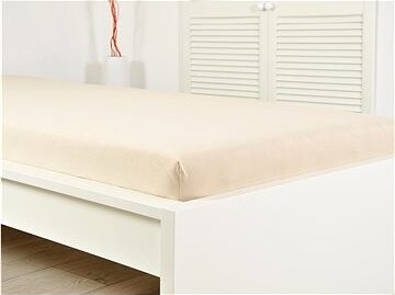 B.E.S. PETROVICE Prostěradlo dětské JERSEY 70 × 140 cm, hnedá káva