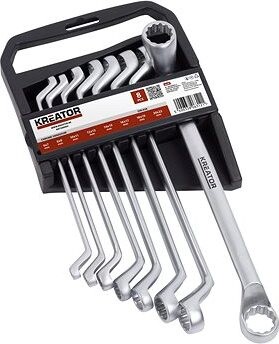 KREATOR Sada obojstranných očkových kľúčov 6 – 22 mm – 8 ks KRT500005 KRT500004