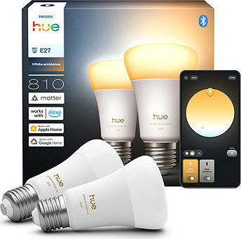 Philips Hue White Ambiance 6 W 810 E27 2 ks