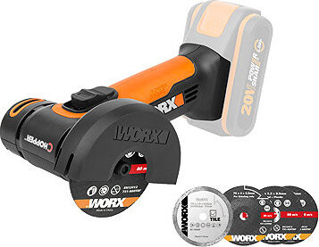 WORX Uhlová brúska AKU mini WX801.9 (bez AKU)