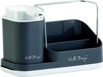 Vialli Design Organizér s dávkovačom LIVIO DUO_8319, sivý