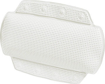 Spirella vankúš do vane ALASKA, biely, PVC, 32 × 23 cm