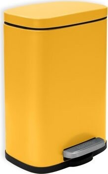 Spirella pedálový odpadkový kôš Akira, matný šafranovo žltý, oceľ, 5 l