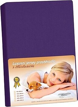 BELLATEX KL4 Jersey s elastanom 180 × 200 cm 331 slivková