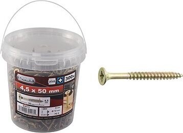 CONNEX UNI skrutky PZ 4,5 × 50 mm, 300 ks