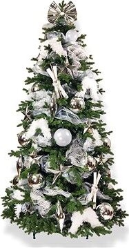 LAALU Ozdobený stromček SNEHOVÁ NÁDIELKA 450 cm, 118 ks ozdôb a dekorácia