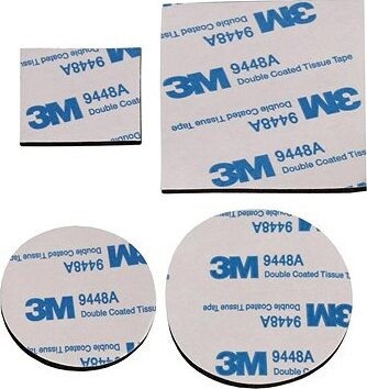 Merco Multipack 10 sád po 4 ks obojstranných nálepiek, čierna