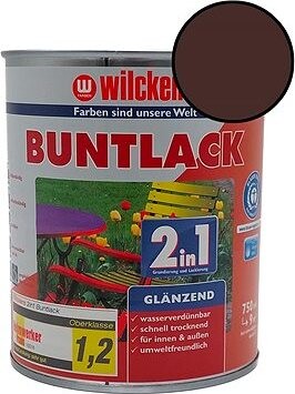 Wilckens Vodou riediteľná univerzálna akrylátová lesklá farba 2 v 1 hnedá, WI.10481700050