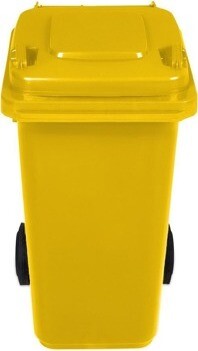 J.A.D. TOOLS Smetná nádoba, žltá 120 l