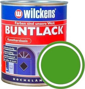 Wilckens Syntetická vrchná farba vysoký lesk Buntlack Hochglaezend 750 ml, svetlo zelená
