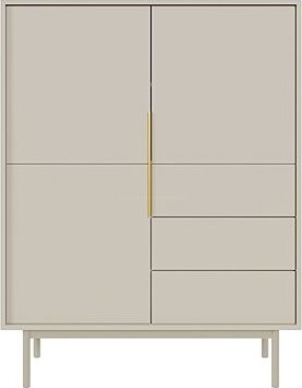 Vysoká komoda Viva, VI04 3D3S, kašmír