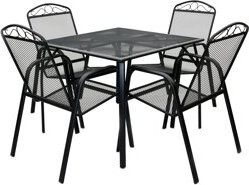 ROJAPLAST Set záhradného nábytku ZWMT-90 záhradný stôl 1 + 4 záhradné stoličky ZWMC-31