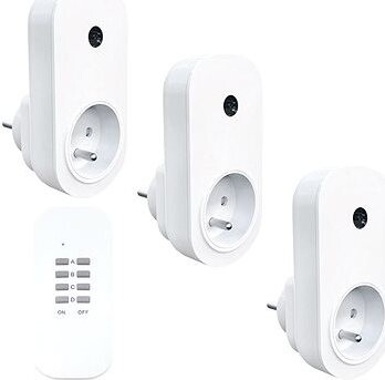 Solight diaľkové ovládanie zásuvky set 3 + 1, 3 zásuvky, 1 ovládač