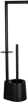 DuraHome WC stojan čierny 17 × 65,5 × 12,50 cm
