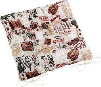 BELLATEX Sedák EMA 41/563 prešívaný 40 × 40 cm Kakao