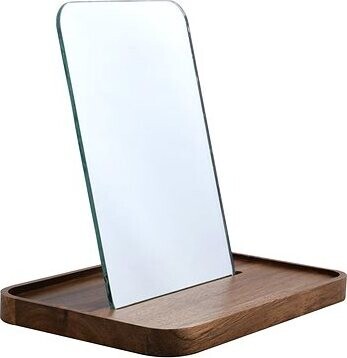 Spirella obdĺžnikové zrkadlo Alesia, s dreveným obdĺžnikovým podstavcom