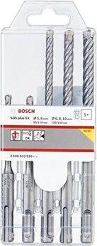 BOSCH Súprava vrtákov SDS-plus-5×, 4 čepele, 5 ks 2.608.833.910