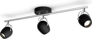 Philips Rivano bodové LED svietidlo 12,6 W, 1200 lm, 2700 K, IP20, čierne