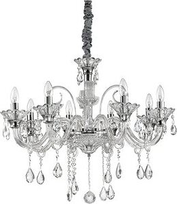 Ideal Lux – Krištáľový luster na lanku COLOSSAL 8× E14/40 W/230 V
