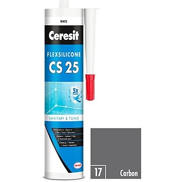 Ceresit Sanitárny silikón CS 25 Carbon, 280 ml