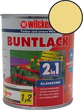 Wilckens Vodou riediteľná univerzálna akrylátová lesklá farba 2 v 1 žltá, WI.10411500050