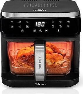 Rohnson R-2890 Glass & Steel HealthFry – 5,5 l