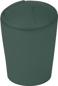 Spirella výklopný odpadkový kôš Move, tmavozelený, plast, 5 l