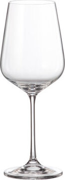 BOHEMIA ROYAL CRYSTAL Súprava pohárov na biele víno Globo 490 ml 4 ks