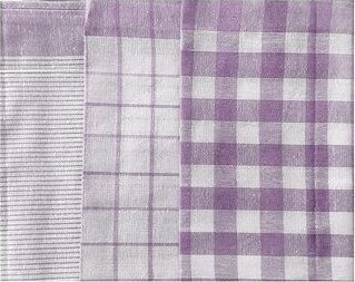 Kaptan Sada kuchyňských utěrek multidesign 3ks, lila