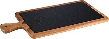 APS Servírovacia doska 33 × 20 cm, drevo/bridlica