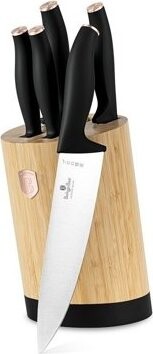BerlingerHaus Back Rose Collection Sada nožů s kulatým stojanem BAMBOO 6 ks