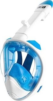 Aga Celoobličejová šnorchlovací maska L/XL DS1113 bílá/modrá