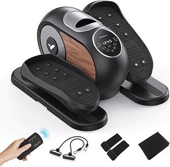 Merach E32B1 Mini elektrický eliptický trenažér, mini stepper, 12 programů