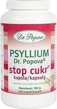 Dr.Popov Psyllium STOP CUKR kapsule 120 ks