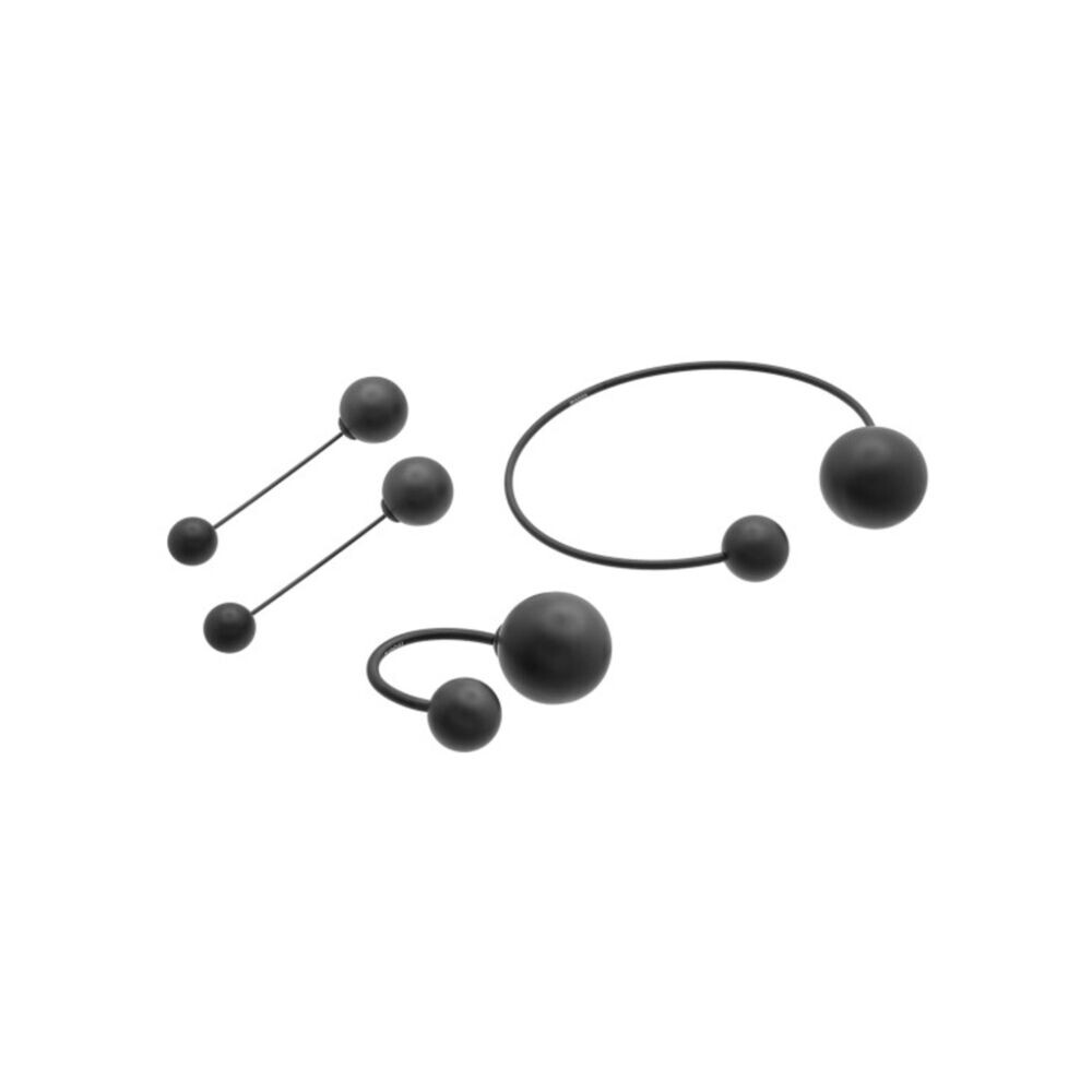 Set náušníc, prstienku a náramku z chirurgickej ocele 18587