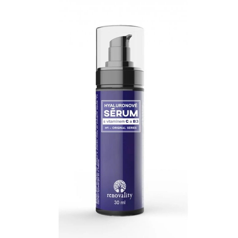 Renovality Hyalurónové sérum s vitamínom C a B3 30 ml