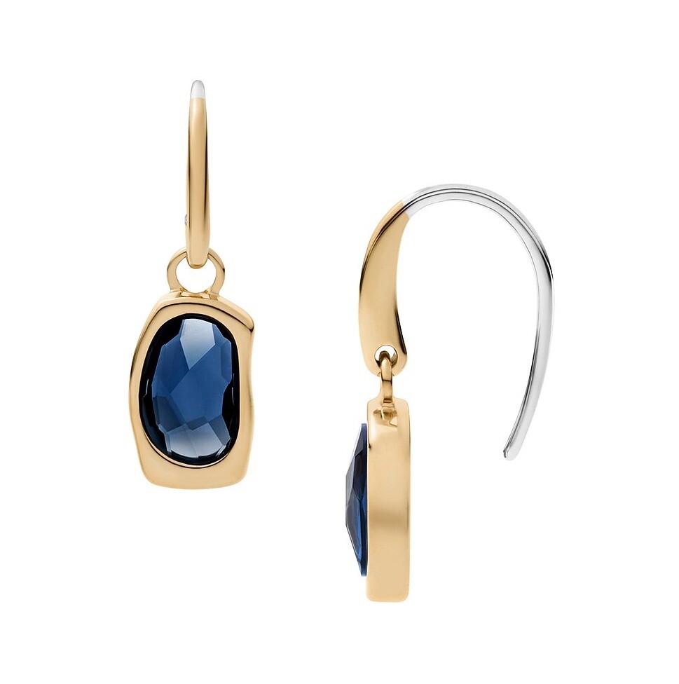 Skagen Očarujúce pozlátené náušnice Sofie Sea Glass SKJ1885710