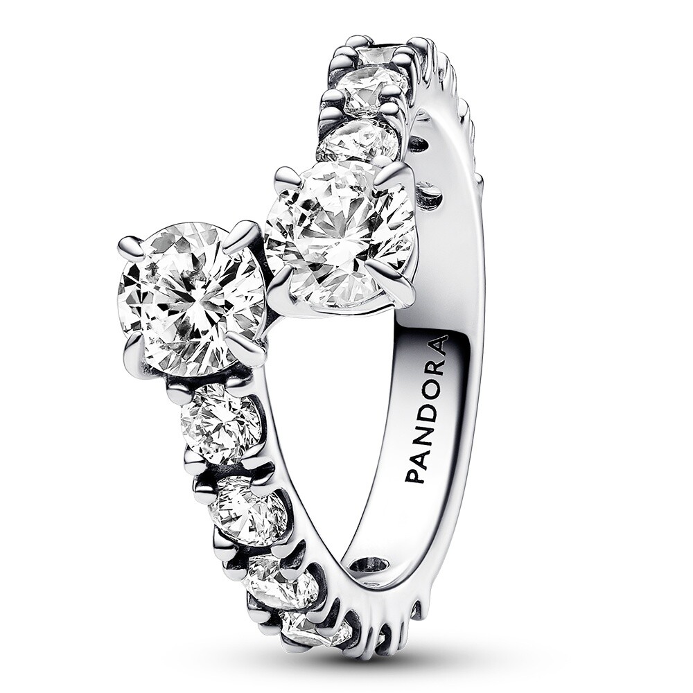 Pandora Trblietavý strieborný prsteň Timeless 193149C01 60 mm