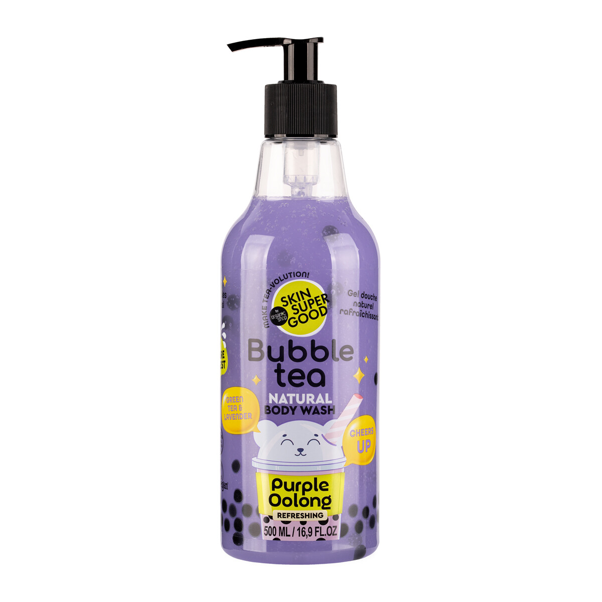 Organic Shop Osviežujúci sprchový gél Bubble Tea Purple Oolong (Body Wash) 500 ml