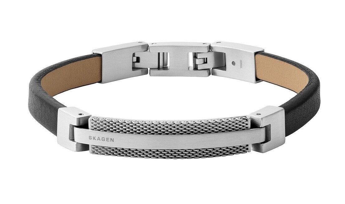 Skagen Kožený náramok pre mužov Torben SKJM0208040