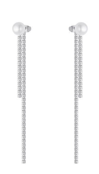 Liu Jo Trblietavé visiace náušnice s perličkami a kryštálmi LJ3020