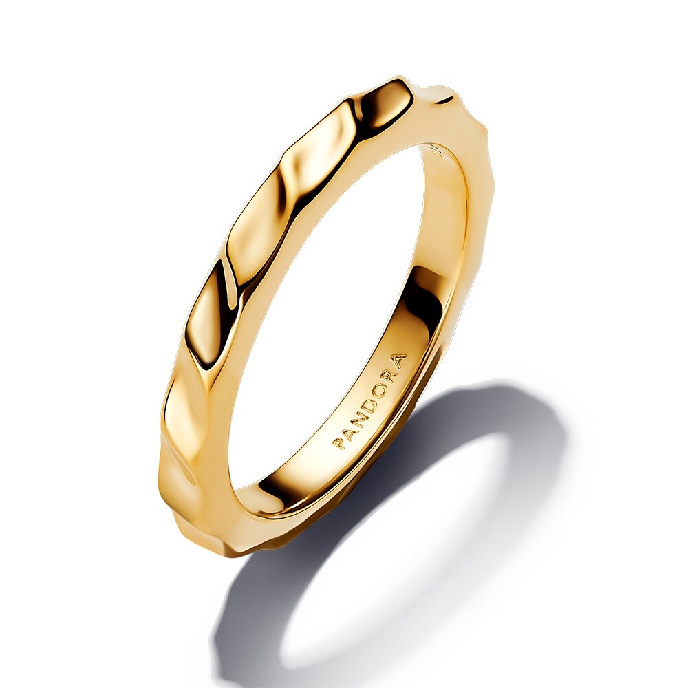 Pandora Moderný pozlátený prsteň Shine Essence 163885C00 52 mm