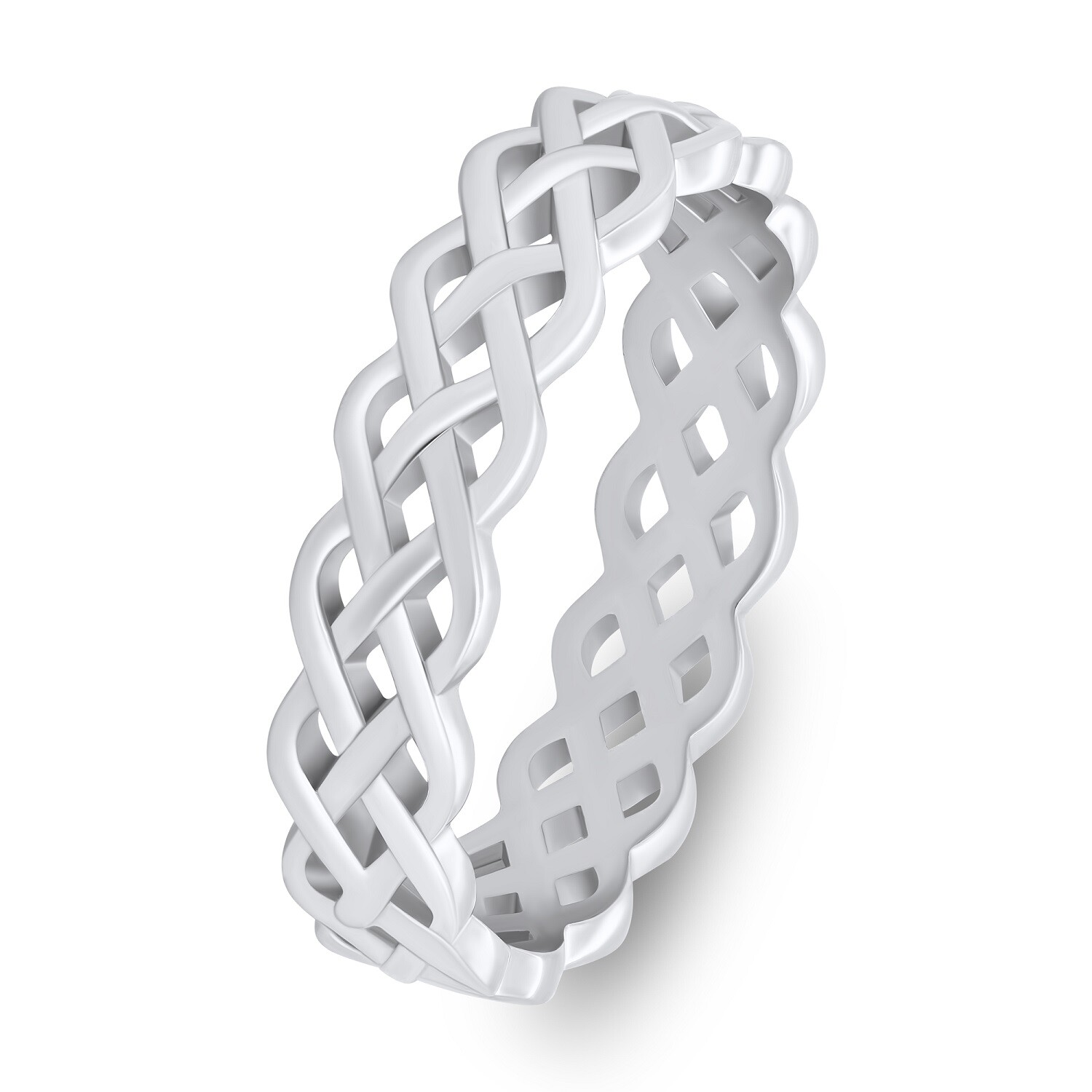 Brilio Silver Módny strieborný prsteň RI086W 60 mm