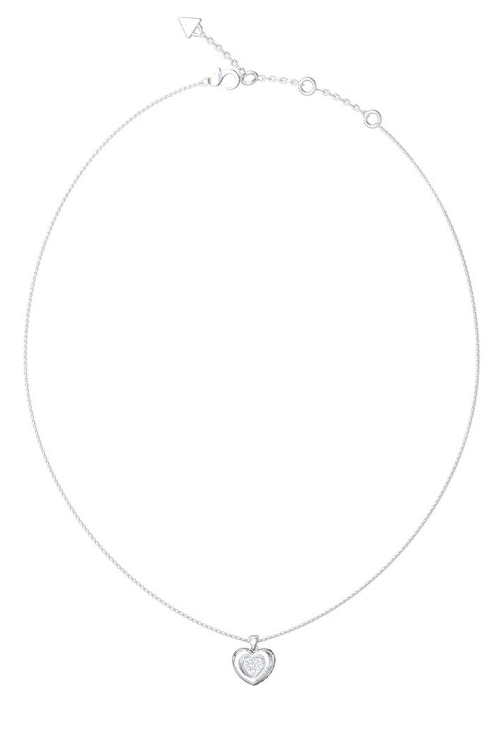 Guess Pôvabný náhrdelník so srdiečkom LOVE JUBN05463JWRHT/U