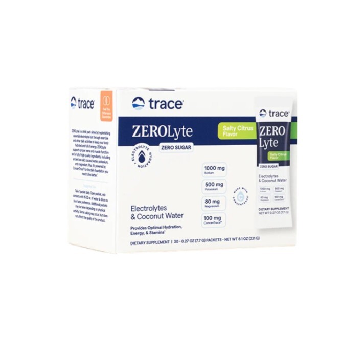 Trace Minerals ZeroLyte - elektrolyty s príchuťou citrusov 30 sáčkov