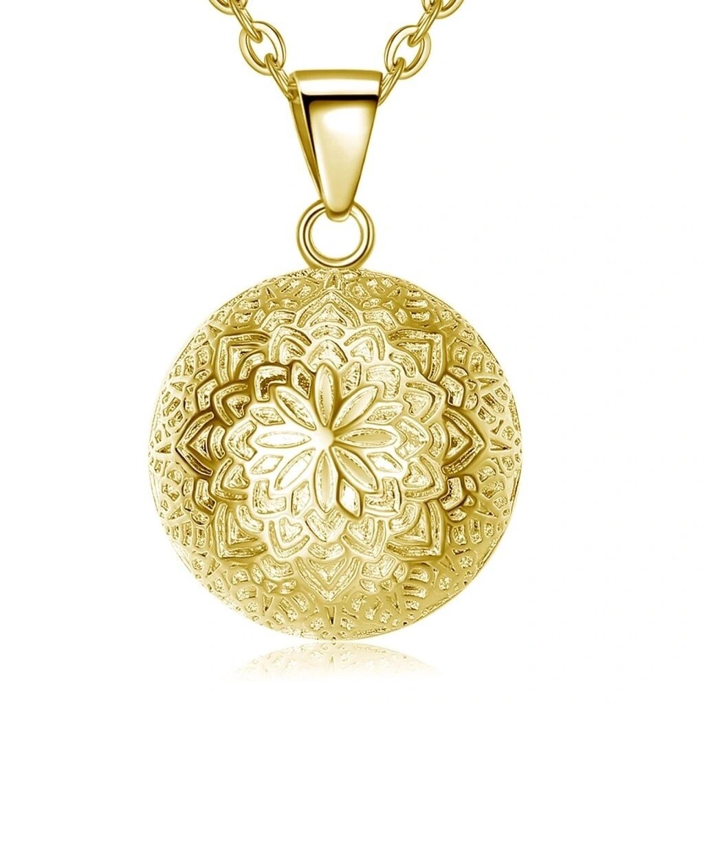 MUMMY BELL Dlhý dámsky náhrdelník s pozlátenou rolničkou Aurora AUZ20