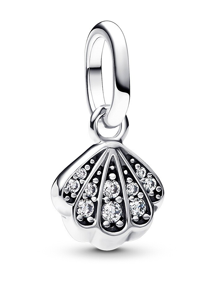 Pandora Strieborný visiaci prívesok Mušle Moments 793855C01